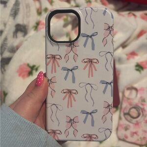 Casley iPhone 15 case with bows